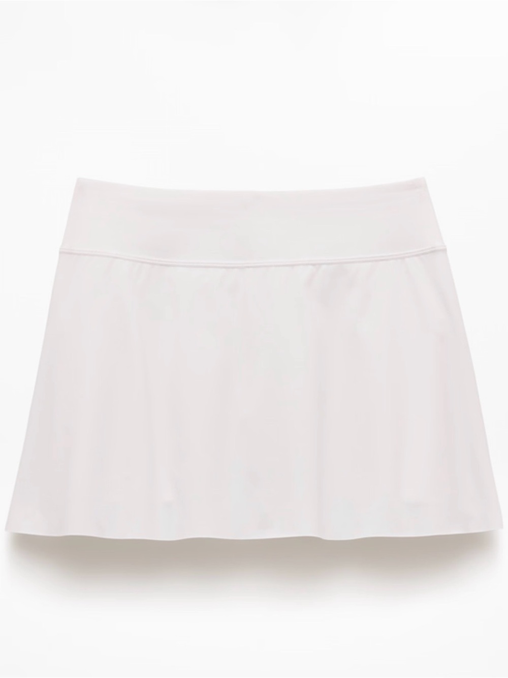 Athleta Soft White Tennis Skort with Wide Waistband